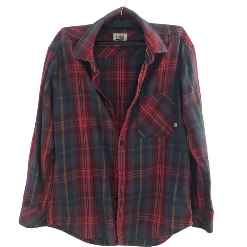 Aritzia TNA Plaid Flannel Boyfriend Fit Size Small